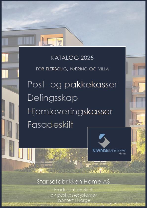 Stansefabrikken Home AS hovedbrosjyre 2025 Bilde av Stansefabrikkens brosjyrefront 2025 FOTO
