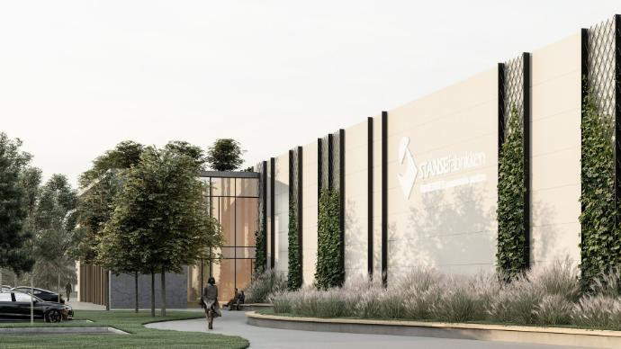 Vårt nye Breeam bygg i Litauen Bilde av Stansefabrikkens nye Breeam bygning i Litauen FOTO